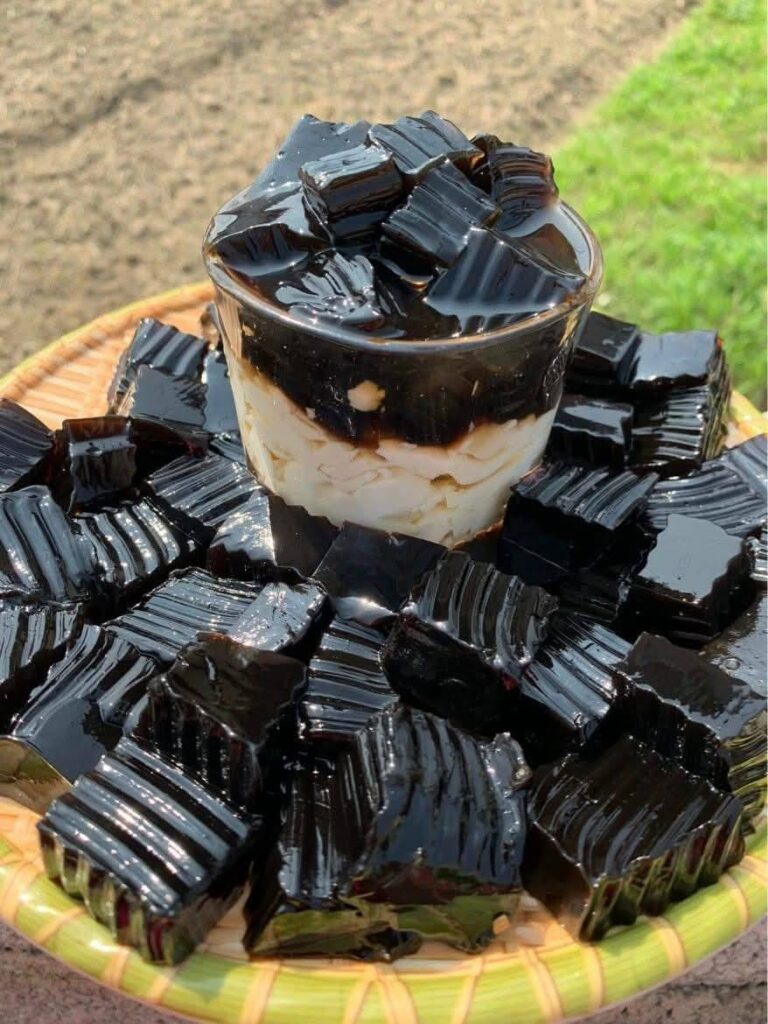 Grass jelly powder