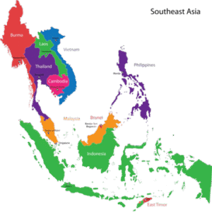 Southeast Asia grass jelly powder market map